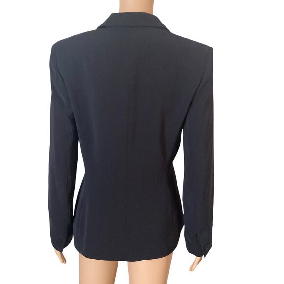 Kasper Blazer Womens Size 4 3 Button Blazer Dark Navy - Picture 2 of 9